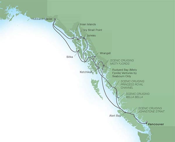 11 Day  Inside Passage Alaska Fjords