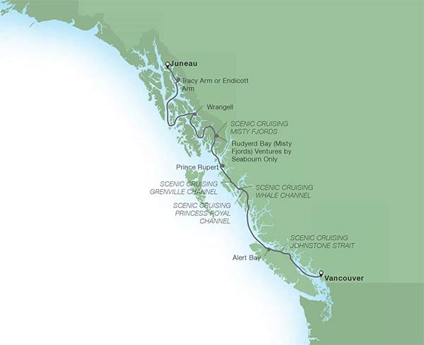 7 Day Alaska Fjords & Canadian Inside Passage