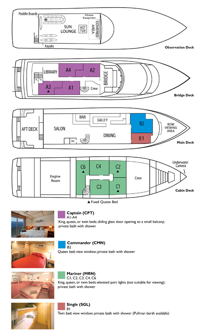 UnCruise Safari Quest deckplan